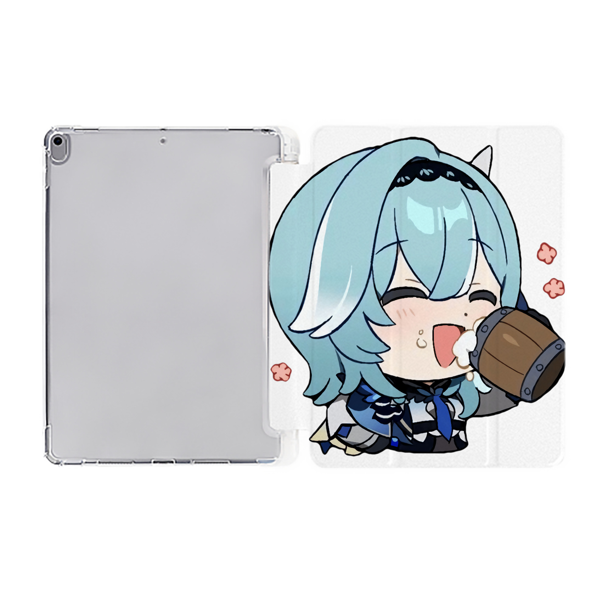 げんし神 优菈 ゆうら genshin Yūra IPad ケース ペン収納付き 三つ折りスタンド PUレザー×シリコン 対応機種9.5/10.5/10.9インチ